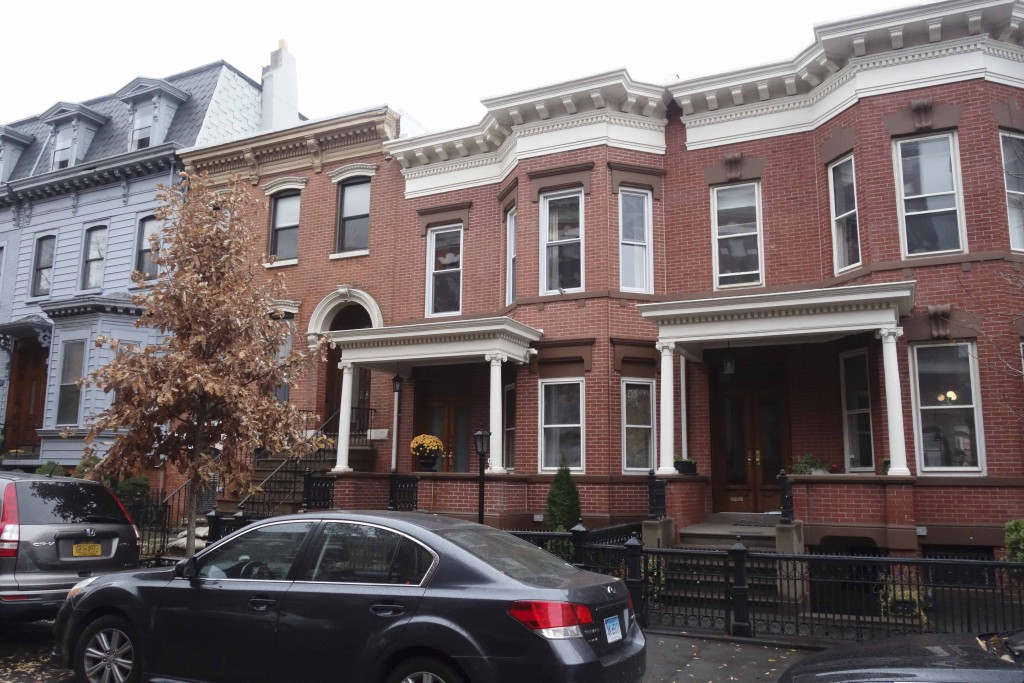 brick row houses