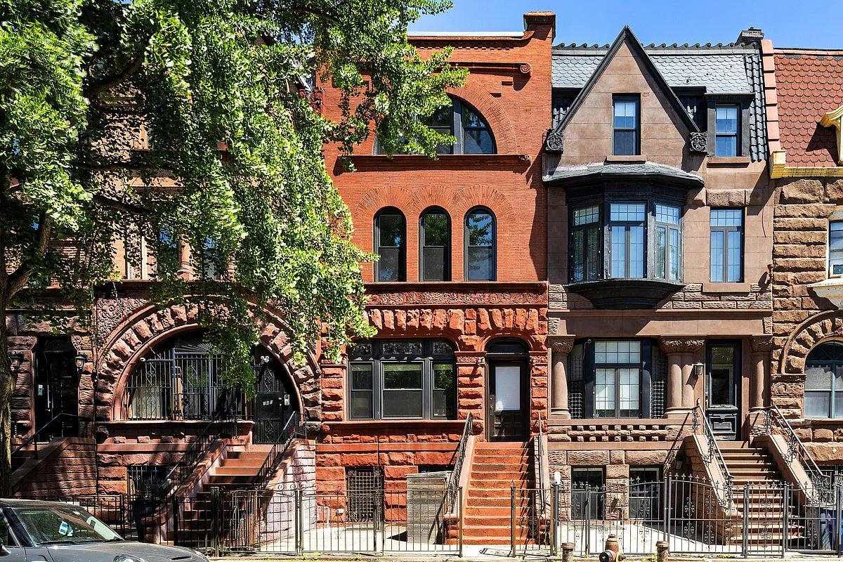 brooklyn open house - street view of brick row houses