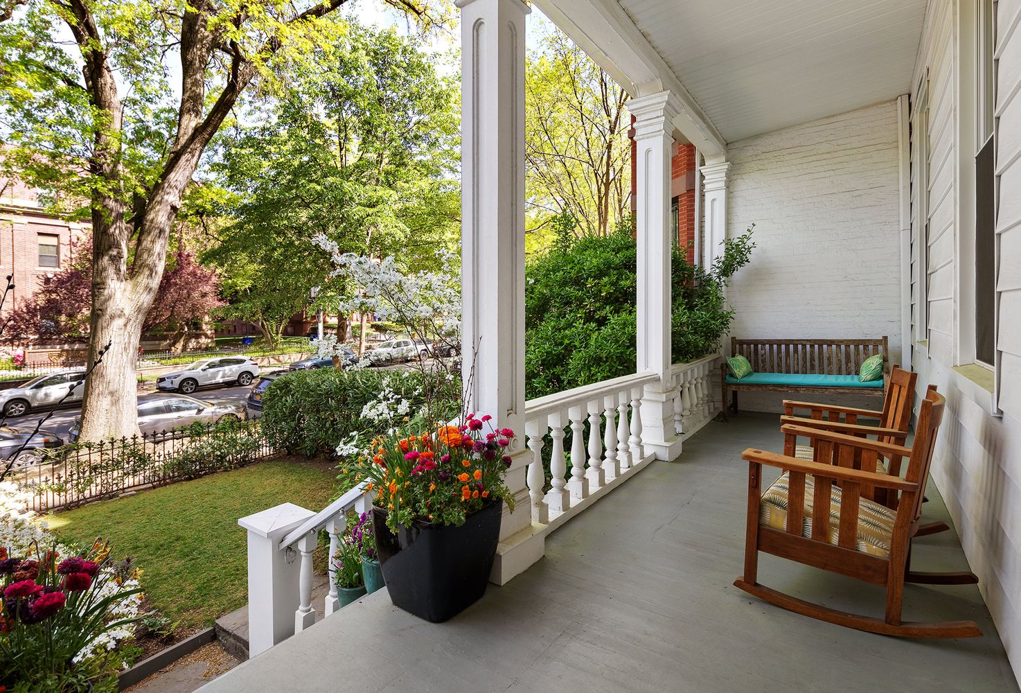 front porch with room for seating
